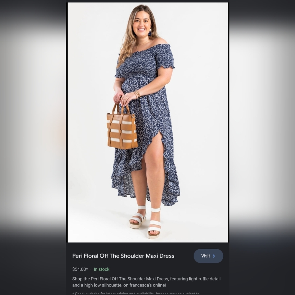 long pretty floral dress